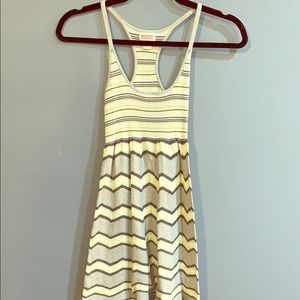 Mossimo Racerback Mini Zig-zag Dress Gray Size S